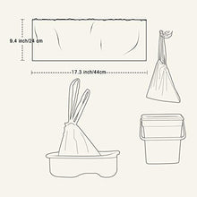 Load image into Gallery viewer, 100 Pack Portable Travel Universal Potty Chair Liners with Drawstring Training Toilet Seat Potty Bags Cleaning Bag for Kids Toddlers Adults Pets Outdoors (42 x 24 cm)