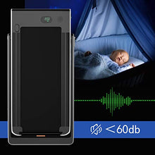 Load image into Gallery viewer, Goplus 2 in 1 Folding Treadmill, 2.25HP Under Desk Electric Treadmill, Installation-Free, with Bluetooth Speaker, Remote Control and LED Display, Walking Jogging Machine for Home/Office Use (Silver)