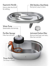 Load image into Gallery viewer, PETLIBRO Cat Water Fountain Stainless Steel, Hygienic Material, Super Quiet Easy Clean, Adjustable Water Flow, Healthy Pet Water Fountain, Dishwasher Safe 67oz/2L Dog Water Dispenser for Cats & Dogs