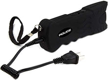 Load image into Gallery viewer, POLICE Stun Gun 916-59 Billion Rechargeable with Safety Disable Pin LED Flashlight, Black