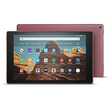Load image into Gallery viewer, Fire HD 10 Tablet (64 GB, Plum, With Special Offers) + Amazon Standing Case (Plum) + 15W USB-C Charger
