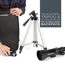 Load image into Gallery viewer, Celestron - 70mm Travel Scope - Portable Refractor Telescope - Fully-Coated Glass Optics - Ideal Telescope for Beginners - BONUS Astronomy Software Package