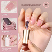 Load image into Gallery viewer, GAOY Jelly Nude Pink Gel Nail Polish Set of 6 Transparent Colors Sheer Gel Polish Kit