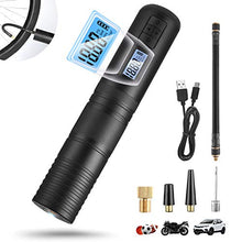Load image into Gallery viewer, SEDISON Portable Air Compressor Pump: Rechargeable Mini Tire Inflator LCD Display & Emergency LED Light 150 PSI Wireless Electric Air Compressor for Bicycle Motorcycle Tires Ball and Other Inflatables