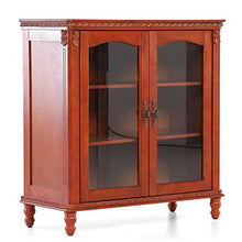 Load image into Gallery viewer, MAISON ARTS Buffet & Sideboard Kitchen Storage Cabinet w/Adjustable Shelves Buffet Cabinet w/Glass Doors China Cabinet for Kitchen Dining Room Living Room, Embossed Frame