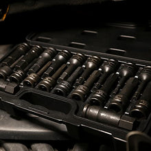 Load image into Gallery viewer, DEKOPRO 1/2" Drive Master Impact Hex Bit Set, Hex Driver,20Piece, Cr-Mo Steel, SAE/Metric, 1/4" - 3/4", 6mm - 19mm, Meets ANSI Standards, Dual Size Markings, Heavy Duty Storage Case