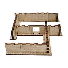 Load image into Gallery viewer, D&D Dungeon Brick Walls (Set of 16) Wood Laser Cut 2" x 1" 3D Modular Terrain Tiles 28mm Scale Perfect for Dungeons & Dragons, Warhammer and Other Tabletop RPG