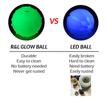 Load image into Gallery viewer, Glow in The Dark Balls for Dog, Light Up Dog Fetch Toy Balls for Large and Small Dogs, Come with a 21 LED UV Flashlight for The Best Glowing Effect at The Night (R&L 2 Pack - 2.5 inch)