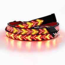 Load image into Gallery viewer, EMIHO Fishbone Tailgate Light Bar 60 Inch 528 LED Light Strip Brake Running Sequential Turn Signal Strip Strobe with 4-Pin Flat Connector for Truck Pickup Trailer SUV RV Van Jeep Car