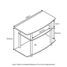 Load image into Gallery viewer, FURINNO Turn-N-Tube No Tools 3-Tier TV Stands, Dark Brown/Black & End Table Bedroom Night Stand w/Bin Drawer, Espresso/Brown
