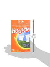Load image into Gallery viewer, Bounce Fabric Softener Sheets, Outdoor Fresh Scent, 80 ct
