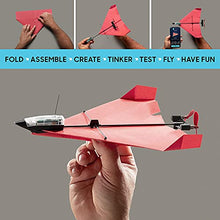 Load image into Gallery viewer, POWERUP 4.0 The Next-Generation Smartphone Controlled Paper Airplane Kit, RC Controlled. Easy to Fly with Autopilot & Gyro Stabilizer. For Hobbyists, Pilots, Tinkerers. STEM Ready with DIY Modular Kit