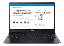 Load image into Gallery viewer, Acer Aspire 1 A115-31-C2Y3, 15.6" Full HD Display, Intel Celeron N4020, 4GB DDR4, 64GB eMMC, 802.11ac Wi-Fi 5, Up to 10-Hours of Battery Life, Microsoft 365 Personal, Windows 10 in S mode