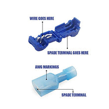 Load image into Gallery viewer, (60 Pcs/ 30 Pairs) MCIGICM T-Tap Wire Connectors, T Tap Electrical Connectors Quick Wire Splice Taps and Insulated Male Quick Disconnect Terminal