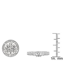 Load image into Gallery viewer, Dazzlingrock Collection 0.45 Carat (ctw) 18K Round Diamond Bridal Semi Mount Engagement Ring 1/2 CT, White Gold, Size 6