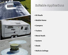 Load image into Gallery viewer, L R Liquid Rubber RV Roof Coating - Solar Reflective Sealant, Trailer and Camper Roof Repair, Waterproof, Easy to Apply, Brilliant White, 5 Gallon