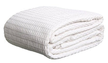 Load image into Gallery viewer, Elaine Karen Deluxe 100% Soft Cotton Thermal Waffle Weave Blanket - Queen Size - White