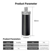 Load image into Gallery viewer, SMALLRIG Standard 15mm Micro Rod 1.5 Inches Long with 1/4" Male Female Thread for Clamp Mount - 915