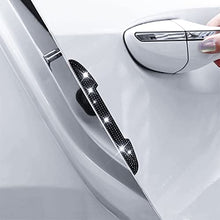 Load image into Gallery viewer, 4 PCS Bling Rhinestone Car Door Handle Scratch Protector, Universal for All Cars, Vehicles, SUVs, Car Side Rearview Mirror, Car Door Edge Guard, Car Exterior Accessories for Women Men (Black)