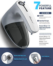 Load image into Gallery viewer, Bymore Fabric Shaver, Sweater Shaver for Clothes,2020 Upgraded Electric Lint Remover with 6-Leaf Blades (Efficient Work with Anti-Size 65mm Mesh& 2 Blades Extra)