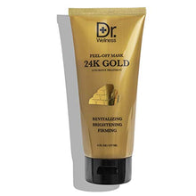 Load image into Gallery viewer, Dr. Wellness 24K Gold Peel Off Face Mask, Blackhead Remover, Pore Minimizer, Revitalizing and Brightening Face Mask - 6 Oz Squeeze Bottle