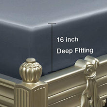 Load image into Gallery viewer, SONORO KATE Bed Sheet Set Super Soft Microfiber 1700 Thread Count Luxury Egyptian Sheets 16-Inch Deep Pocket,Wrinkle and Hypoallergenic-4 Piece (Dark Grey, King)