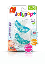 Load image into Gallery viewer, RaZbaby JollyPop Baby Pacifier Plus, 3m+, Teal, Double Pack