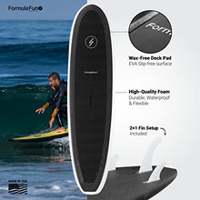 Load image into Gallery viewer, Formula Fun 7'10" Blackout Fun Board, Durable, Waterproof, and Flexible Foam Board, Made in The USA (Black)