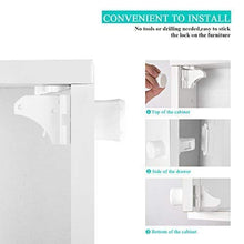 Load image into Gallery viewer, 16 Pack Child Safety Magnetic Cabinet Locks - Vmaisi Children Proof Cupboard Baby Locks Latches - Adhesive for Cabinets & Drawers and Screws Fixed for Durable Protection