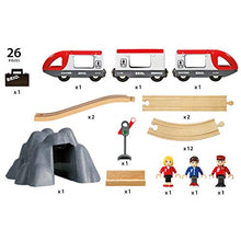 Load image into Gallery viewer, BRIO World - 33773 Railway Starter Set | 26 Piece Toy Train with Accessories and Wooden Tracks for Kids Age 3 and Up