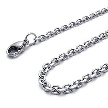 Load image into Gallery viewer, Jonline24h Mens Celtic Pentagram Stainless Steel Pendant Necklace, Black Silver, 18-26 inch Chain(24 Inches)