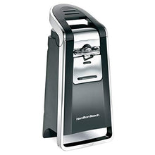 Load image into Gallery viewer, Hamilton Beach (76606ZA) Smooth Touch Electric Automatic Can Opener with Easy Push Down Lever, Opens All Standard-Size and Pop-Top Cans, Extra Tall, Black and Chrome