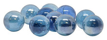 Load image into Gallery viewer, hand2mind Blue Glass Marbles, Large Mables, Math Counters for Kids, Blue Counters, Math Manipulatives, Big Marbles, 1 Inch Marbles, Counting Manipulatives, Marbles for Kids (Set of 25)