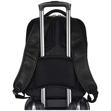 Load image into Gallery viewer, Kenneth Cole Reaction Manhattan Commuter Slim Backpack 16" Laptop Computer & Tablet Travel, Business, Work, School Bookbag, Black, Colombian Leather