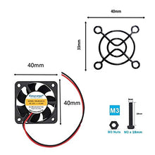 Load image into Gallery viewer, 4 Set 40mm 12V Dc Fan + Heatsink Kit with pre-Applied Thermal Conductive Adhesive Tape