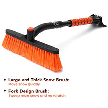 Load image into Gallery viewer, MATCC Car Snow Brush Removal with Ice Scraper and Foam Grip Detachable Snow Mover for Car Auto SUV Truck Windshield Windows