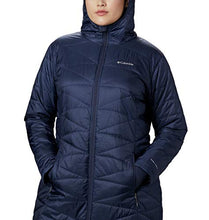 Load image into Gallery viewer, Columbia Women's Plus Mighty Lite Hooded Jacket, Nocturnal, 1X