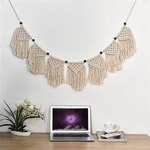 Load image into Gallery viewer, Sun candlelight Unique Tassels Wall Hanging Garland Handmade Macrame String Retro Kids Craft Handcrafted Girls Room Baby Indian Home Decor (Size : 42.529.06 inch)