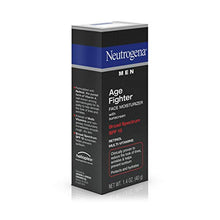 Load image into Gallery viewer, Neutrogena Age Fighter Anti-Wrinkle Retinol Moisturizer for Men, Daily Oil-Free Anti-Aging Face Lotion with Retinol, Multi-Vitamins, and Broad Spectrum SPF 15 Sunscreen, 1.4 oz