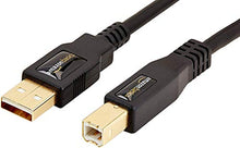 Load image into Gallery viewer, Amazon Basics USB 2.0 Printer Cable - A-Male to B-Male Cord - 10 Feet (3 Meters), Black