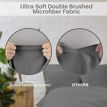 Load image into Gallery viewer, Secura Everyday Luxury Queen Bed Sheet Set 4 Piece - Soft Microfiber 1800 Thread Count 16" Deep Pocket Sheet Sets - Hypoallergenic, Wrinkle & Fade Resistant (Gray)