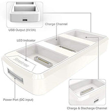 Load image into Gallery viewer, Smatree Battery Charging Hub Compatible for DJI Phantom 4/4 Pro/4 Pro V2.0/4 Adv(Charge 3 Batteries One by One, Converting Phantom 4 Battery into Power Bank)