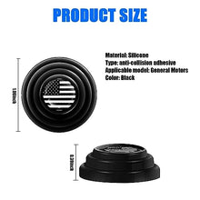 Load image into Gallery viewer, Hawyet 8 PCS Car Door Shock Absorber, Universal Car Door Protection Sticker, Self Adhesive Car Door Soundproof Stickers, Car Door Crash Pad for Most Cars Trucks SUVs (American Flag Black)