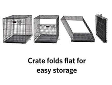 Load image into Gallery viewer, iCrate Dog Crate Starter Kit | 30-Inch Dog Crate Kit Ideal for Medium Dog Breeds (weighing 26 - 40 Pounds) || Includes Dog Crate, Pet Bed, 2 Dog Bowls & Dog Crate Cover