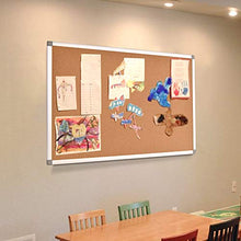 Load image into Gallery viewer, Cork Board Bulletin Board – 24 x 36 Message Board Wall Mounted Pin Board Aluminum Framed with 12 Pins