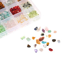 Load image into Gallery viewer, Efivs Arts Stone Beads, Crystal Beads Ring Making Kit Gemstone Beads Set 24 Styles Crystal Pieces for Jewelry Making Crushed Chunked for DIY Crafts for Women's Day Gift