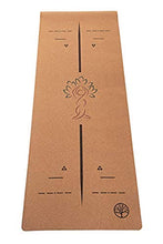 Load image into Gallery viewer, Virgin Pulp Best Cork Yoga Mat|Longer, Thicker & Wider|Natural Eco Rubber Non Toxic|Quality Yogamats for Men & Women Exercise| Non-Slip, Cushioned|76 x 26in x 5mm|Free Carrier Strap|Alignment Lines