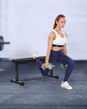 Load image into Gallery viewer, MaxKare Flat Weight Bench Workout Exercise Bench with 42” L x 11.8” W x 2'' T Cushion for Home Gym Fitness Strength Training