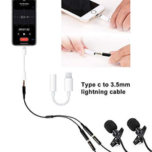 Load image into Gallery viewer, PoP voice Professional Lavalier Microphone with TRRS Y Splitter for iPhone Android PC YouTube Interview Video
