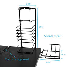 Load image into Gallery viewer, Atlantic Gaming Original Gaming Desk - 32 inch TV Stand, Charging Station, Speaker/5 Game/Controller/Headphone Storage